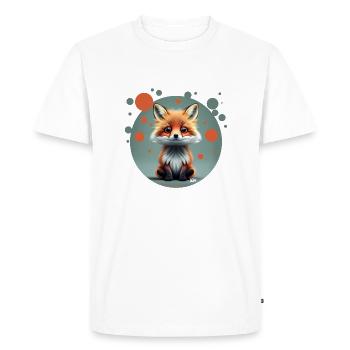 Minuscule Eweet FOX - T-shirt Premium bio Homme - blanc - Devant - Nico (187cm)