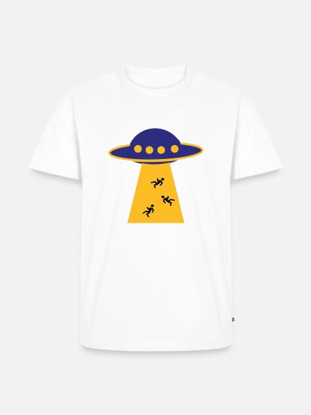 UFO - Men's Premium Organic T-Shirt - white