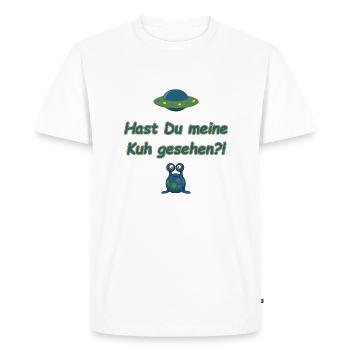 J’ai vu ma vache - T-shirt Premium bio Homme - blanc - Devant - Nico (187cm)