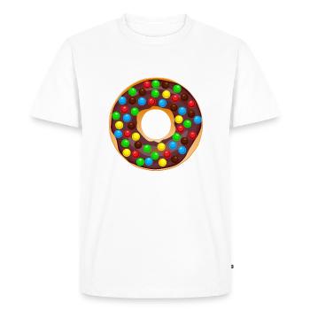 donut dessin dessert donuts gateau patisserie 1f - T-shirt Premium bio Homme - blanc - Devant - Nico (187cm)