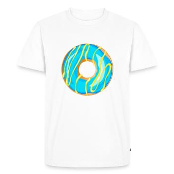 donut dessin dessert donuts gateau patisserie 1b - T-shirt Premium bio Homme - blanc - Devant - Nico (187cm)