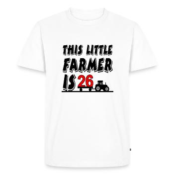 Farmer - Men's Premium Organic T-Shirt - white - Front - Nico (187cm)