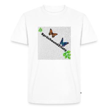 Sayings and Quotes - Men's Premium Organic T-Shirt - white - Front - Nico (187cm)