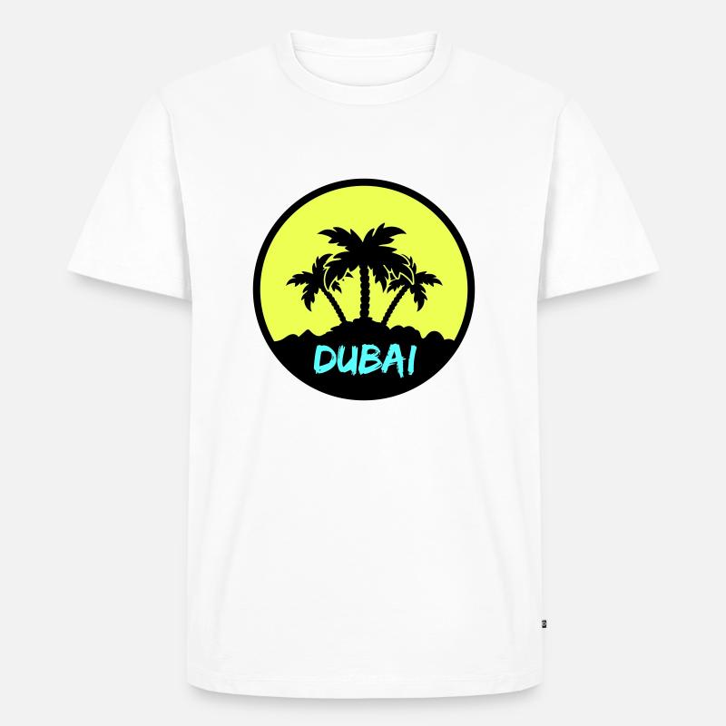 dubai - Männer Premium Bio T-Shirt - Weiß