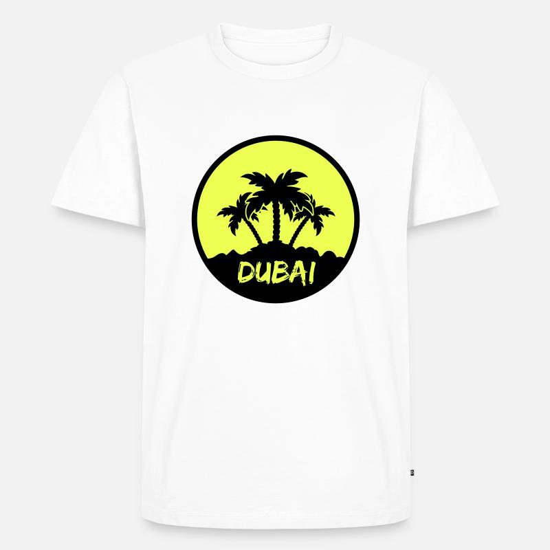 dubai - Männer Premium Bio T-Shirt - Weiß