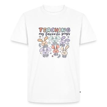 Teaching My Favorite Peeps - Men's Premium Organic T-Shirt - white - Front - Nico (187cm)