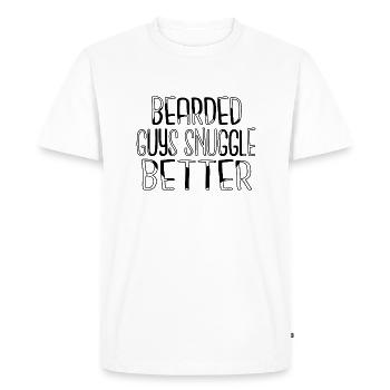 produits de barbe impressionnants barbe mise en forme blague cool - T-shirt Premium bio Homme - blanc - Devant - Nico (187cm)