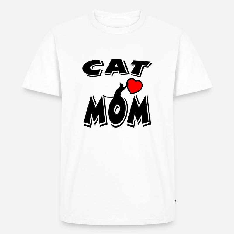 Katze - Männer Premium Bio T-Shirt - Weiß