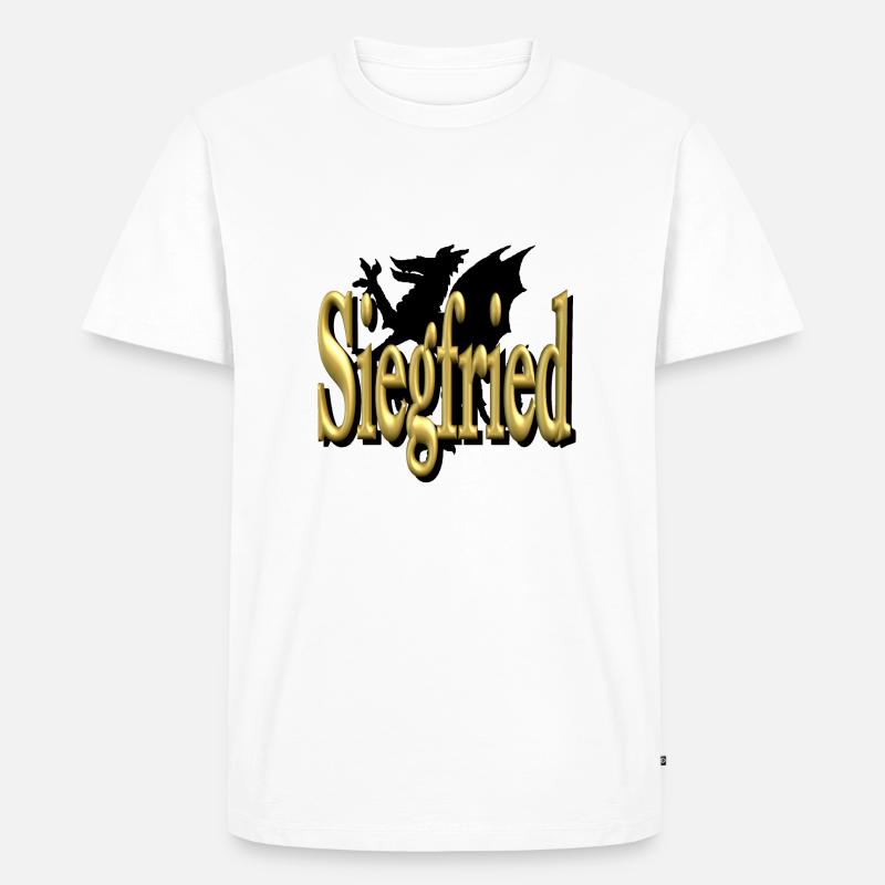 siegfried2 - Männer Premium Bio T-Shirt - Weiß