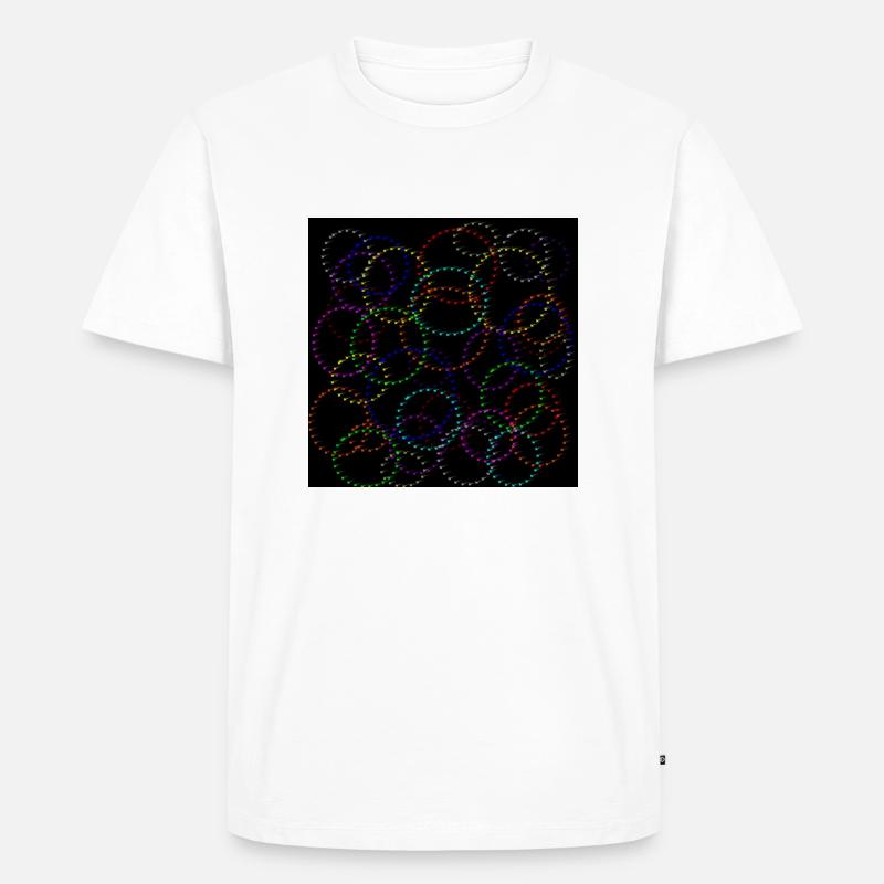 cercles de points - T-shirt Premium bio Homme - blanc