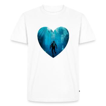 La plongée est plus qu’un simple passe-temps - T-shirt Premium bio Homme - blanc - Devant - Nico (187cm)