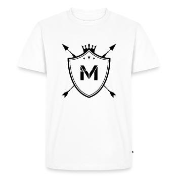 Armoiries M - T-shirt Premium bio Homme - blanc - Devant - Nico (187cm)