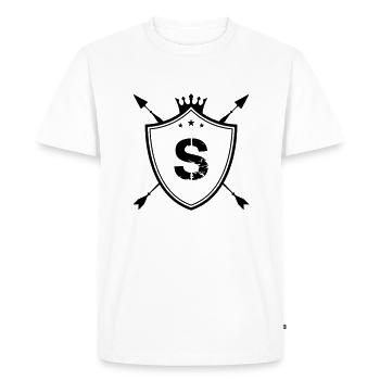 Armoiries S - T-shirt Premium bio Homme - blanc - Devant - Nico (187cm)