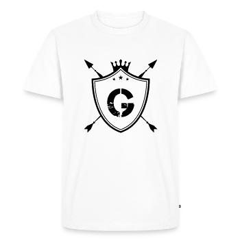 Armoiries G - T-shirt Premium bio Homme - blanc - Devant - Nico (187cm)