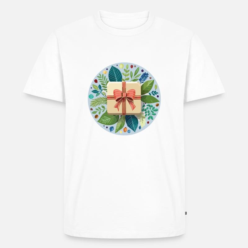Weihnachtsgeschenk - Männer Premium Bio T-Shirt - Weiß