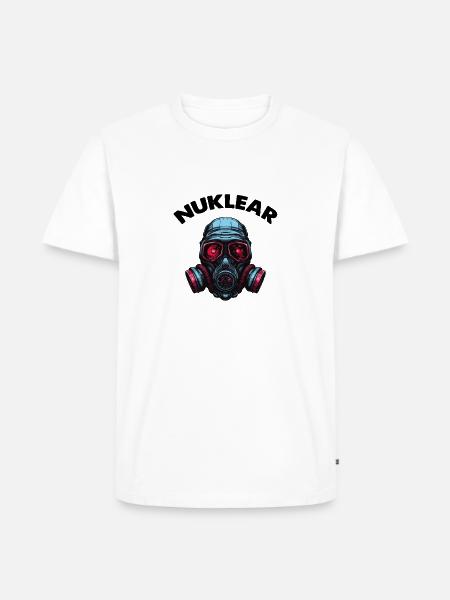 Gas mask - Men's Premium Organic T-Shirt - white