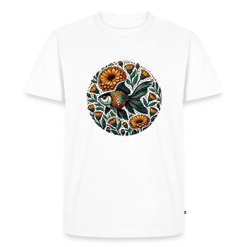 Oranda Goldfish - Men's Premium Organic T-Shirt - white - Front - Nico (187cm)