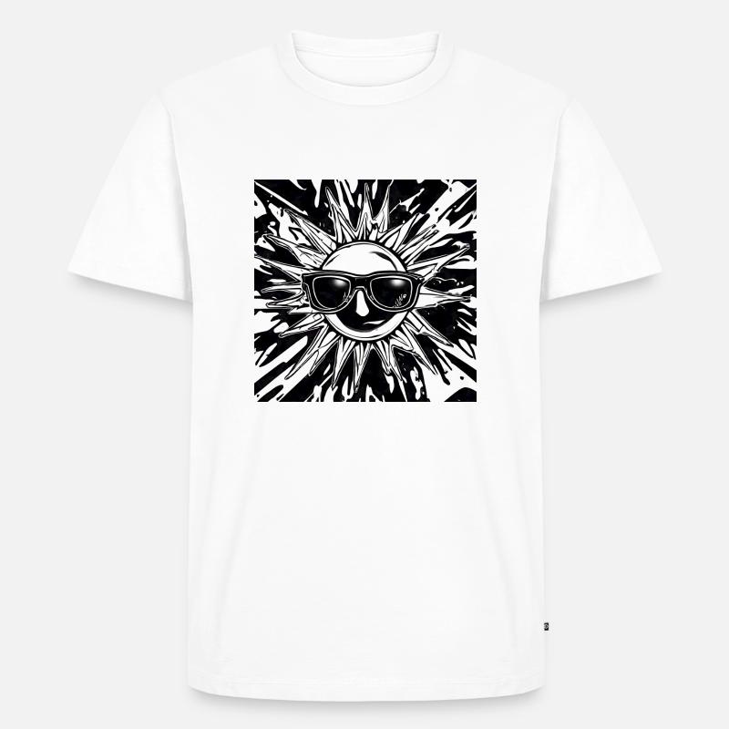 Sun Set Empty Rooms - Männer Premium Bio T-Shirt - Weiß