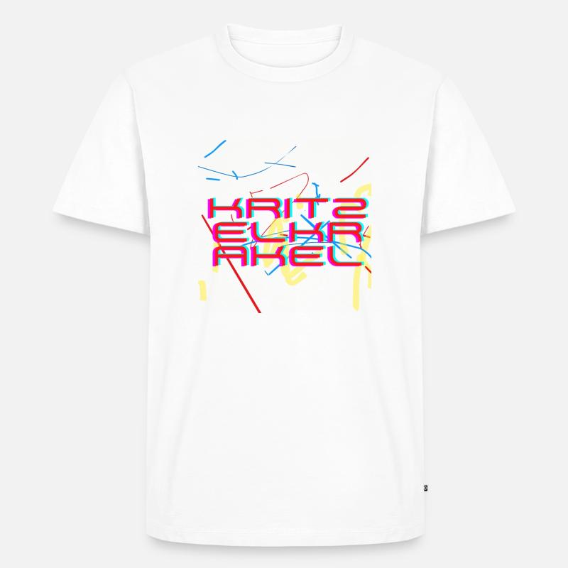 Doodle scribbles - Men's Premium Organic T-Shirt - white