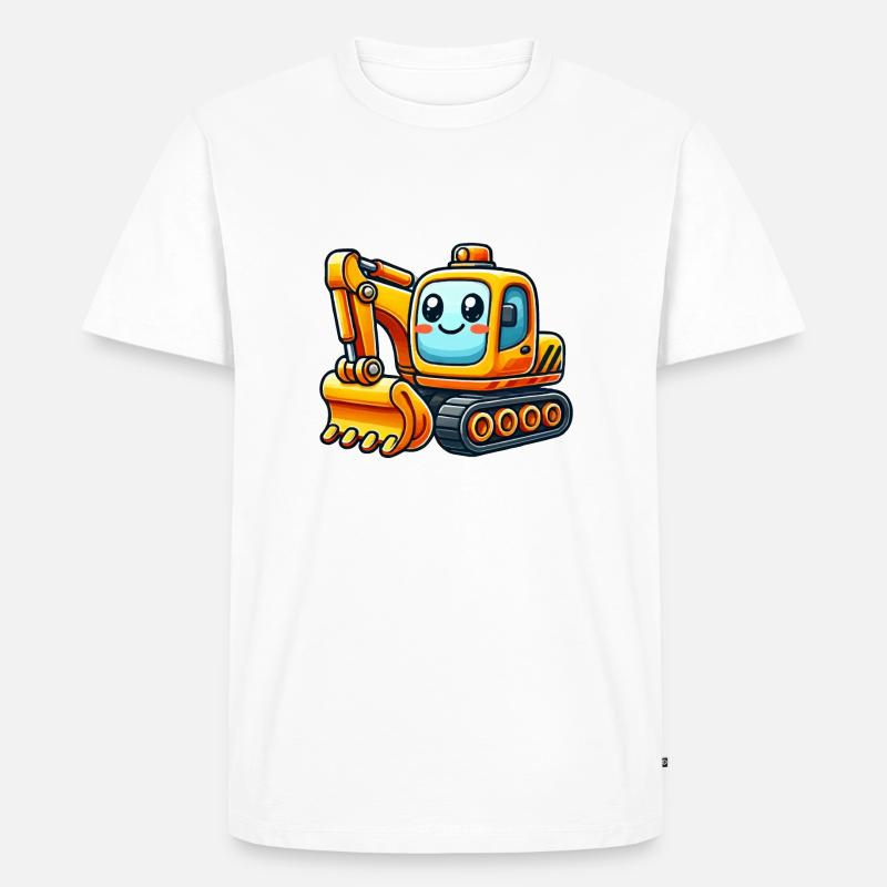 Bagger Comic - Männer Premium Bio T-Shirt - Weiß