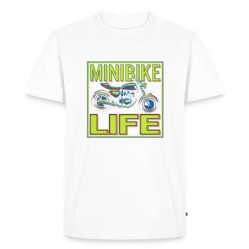 La vie sur deux petites roues - T-shirt Premium bio Homme - blanc - Devant - Nico (187cm)