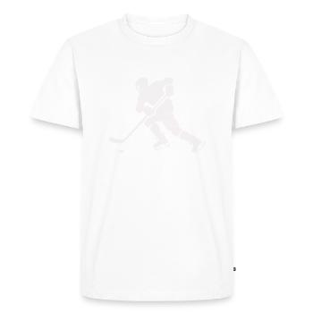 hockey - T-shirt Premium bio Homme - blanc - Devant - Nico (187cm)