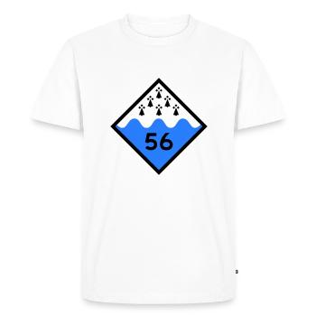 Morbihan - Men's Premium Organic T-Shirt - white - Front - Nico (187cm)