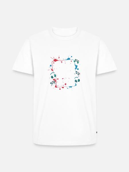 level - Männer Premium Bio T-Shirt - Weiß