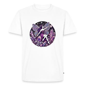 Fée violette - T-shirt Premium bio Homme - blanc - Devant - Nico (187cm)