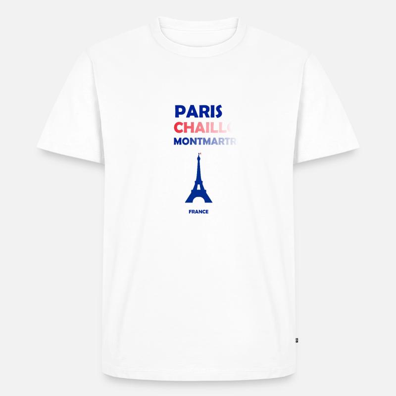 Paris, Frankreich - Männer Premium Bio T-Shirt - Weiß