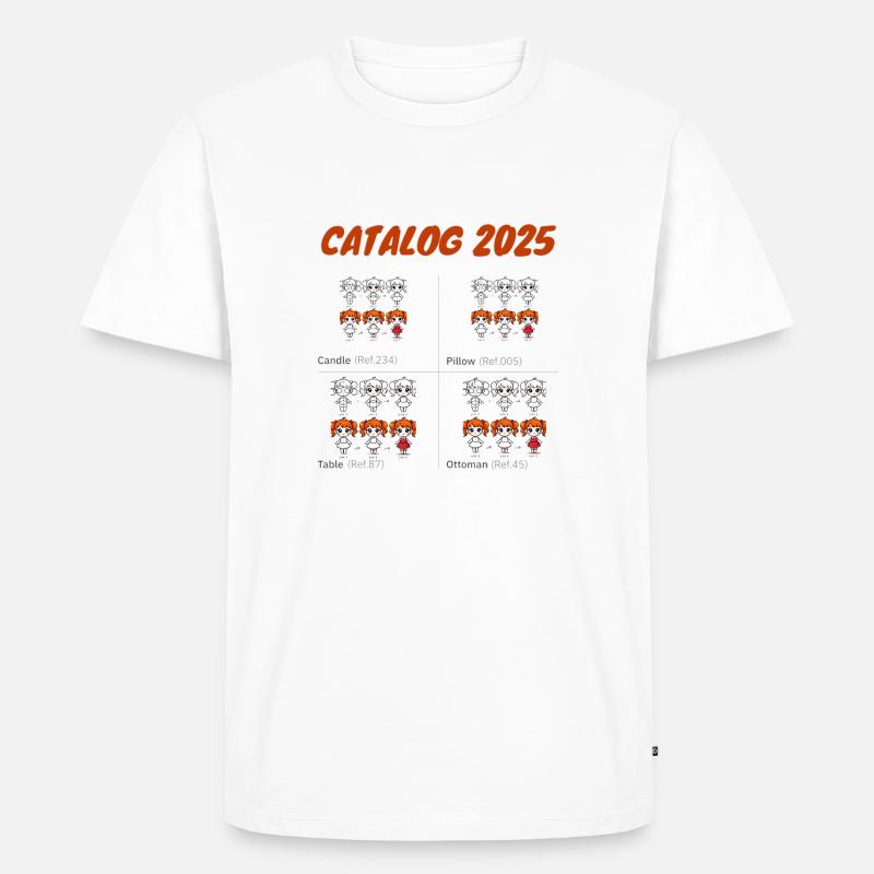 Mädchen 1 - Männer Premium Bio T-Shirt - Weiß