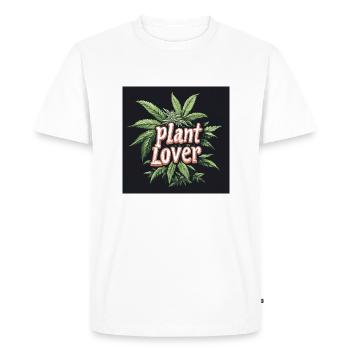 Amateur de canabis - T-shirt Premium bio Homme - blanc - Devant - Nico (187cm)