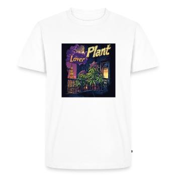 Amateur de canabis NYC - T-shirt Premium bio Homme - blanc - Devant - Nico (187cm)