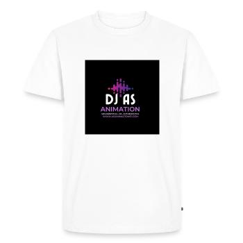 Dj as - T-shirt Premium bio Homme - blanc - Devant - Nico (187cm)
