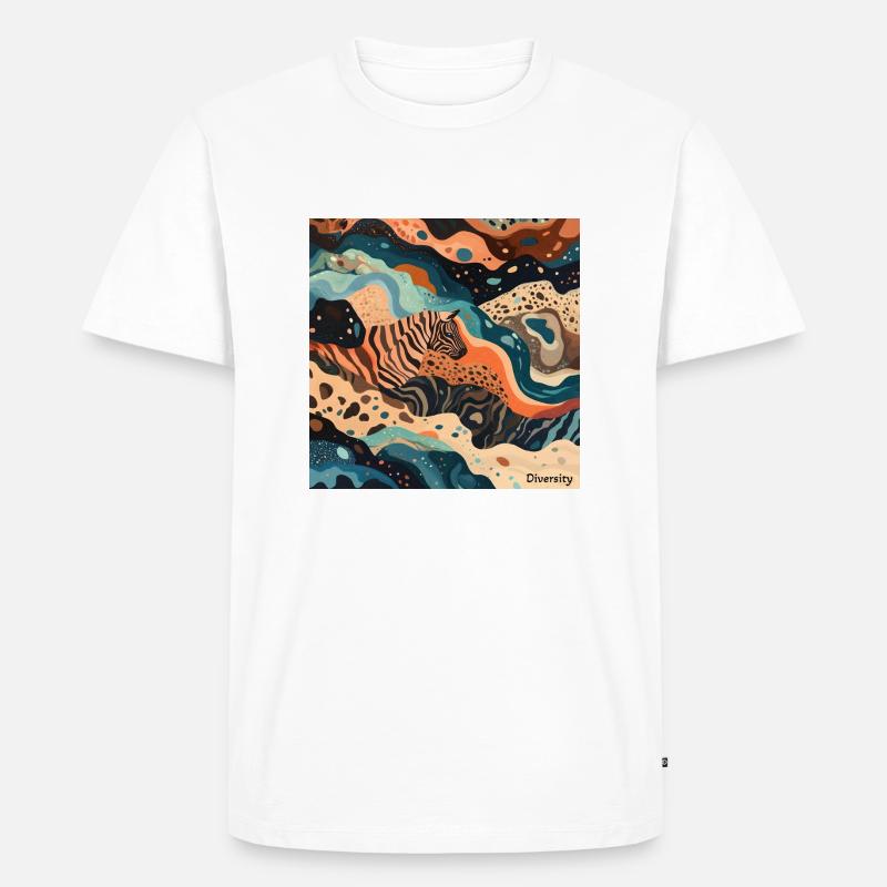 Diversity - Männer Premium Bio T-Shirt - Weiß