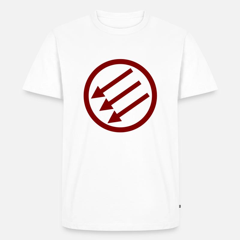 Järnfronten / Eiserne Front / Iron Front - Männer Premium Bio T-Shirt - Weiß
