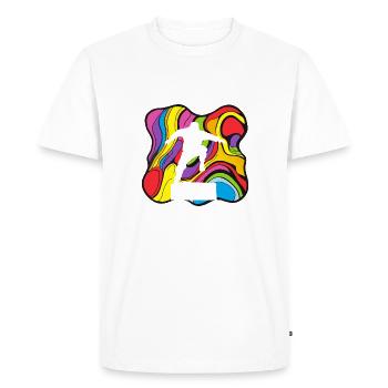 Parkour Runner Parkour Obstacle - Men's Premium Organic T-Shirt - white - Front - Nico (187cm)