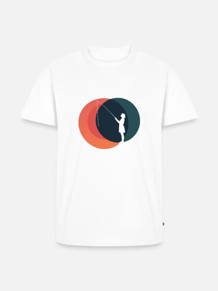 Magnetfischen Metall Unterwasser - Männer Premium Bio T-Shirt - Weiß