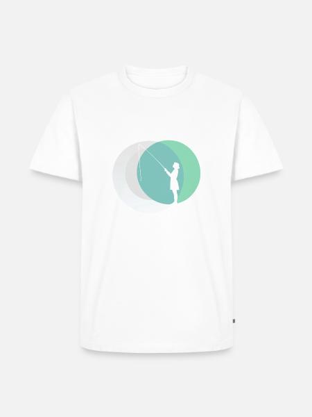 Magnetfischen See Fund - Männer Premium Bio T-Shirt - Weiß