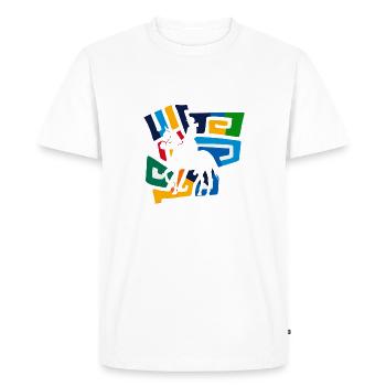 Dressage Dressage - T-shirt Premium bio Homme - blanc - Devant - Nico (187cm)