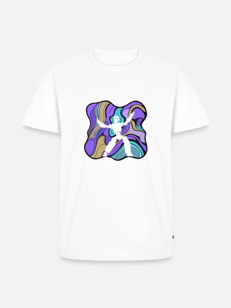 Tanzsport Modern Tanzpaar - Männer Premium Bio T-Shirt - Weiß