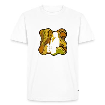 Saxophone Wind Instrument Saxophonist - Men's Premium Organic T-Shirt - white - Front - Nico (187cm)