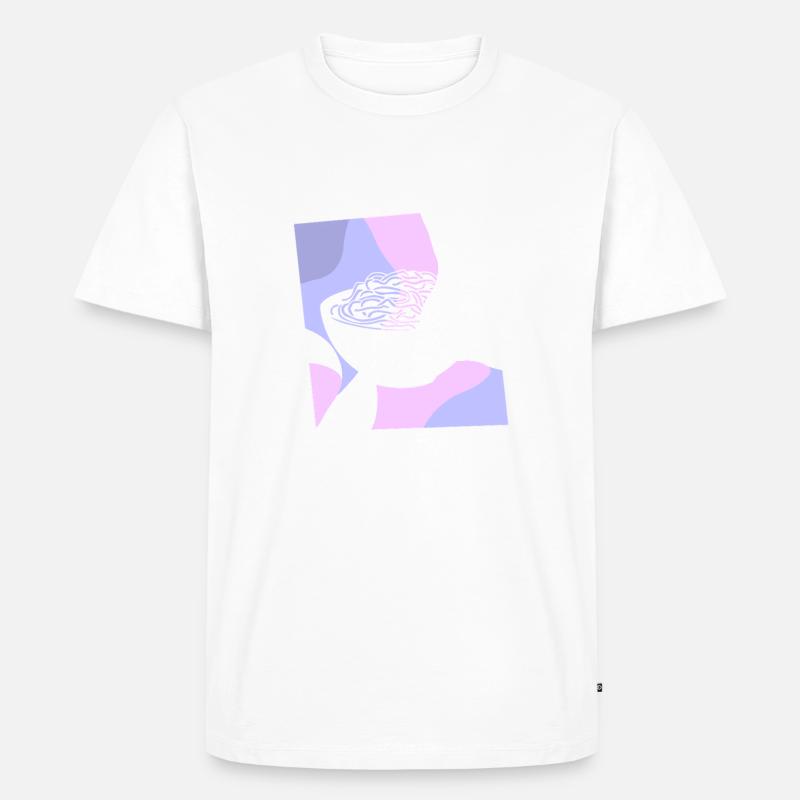 Nudeln Maccheroni Teigwaren - Männer Premium Bio T-Shirt - Weiß