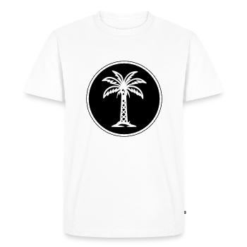 Icône de palmier Icône - T-shirt Premium bio Homme - blanc - Devant - Nico (187cm)