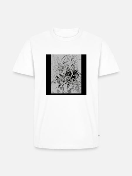 Monochrome Nature - Männer Premium Bio T-Shirt - Weiß