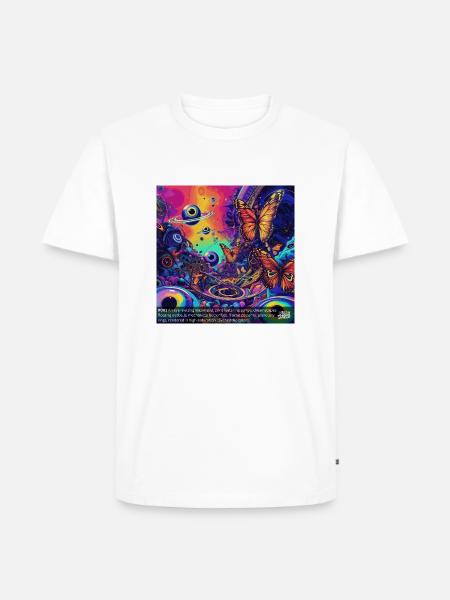 Psychedelic Dreamscape #001 - Männer Premium Bio T-Shirt - Weiß