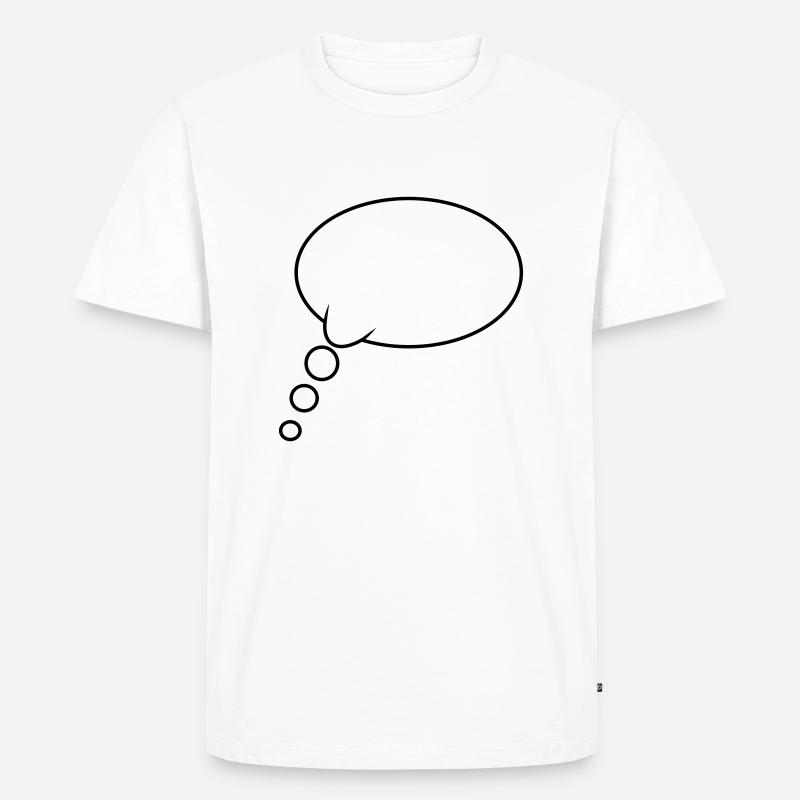 Pensée : Bubble Design - T-shirt Premium bio Homme - blanc