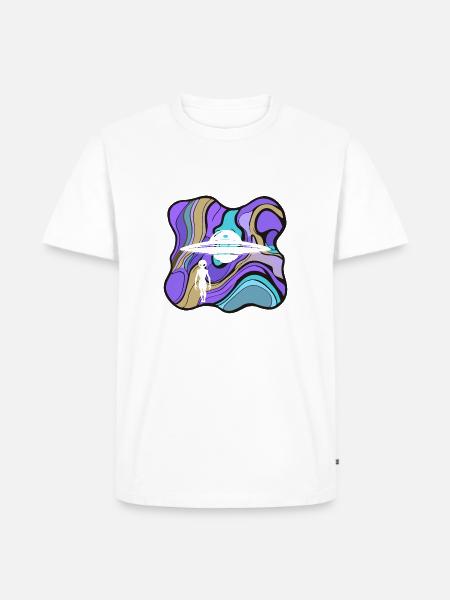 Raumschiff Mars - Männer Premium Bio T-Shirt - Weiß