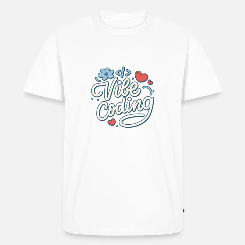 Vibe Coding - Men's Premium Organic T-Shirt - white