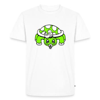 Turtle Baby Pacifier Small Child Toddler - Men's Premium Organic T-Shirt - white - Front - Nico (187cm)